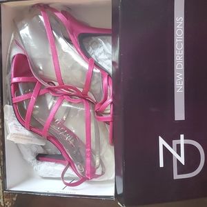 Fuchsia High Heel Sandals 8 1/2